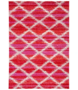 Safavieh Montage  Fuchsia / Ivory MTG261 6 ft. X 9 ft. Rectangle Rug
