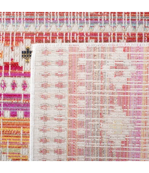 Safavieh Montage  Red / Fuchsia MTG271 9 ft. X 12 ft. Rectangle Rug