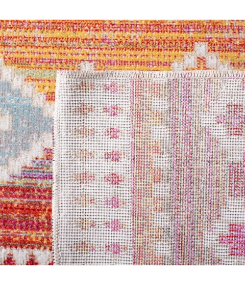 Safavieh Montage  Red / Fuchsia MTG272 8 ft. X 10 ft. Rectangle Rug