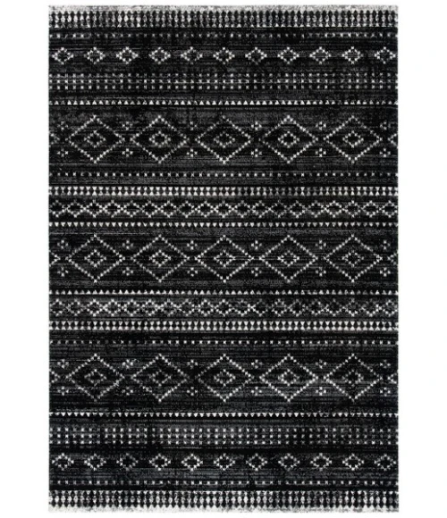 Safavieh Montage  Grey / Black MTG291 5 ft. 1 in. X 7 ft. 6 in. Rectangle Rug