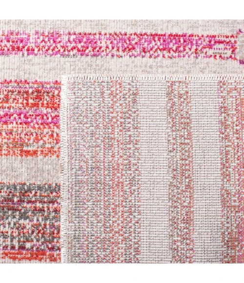 Safavieh Montage  Red / Ivory MTG481 5 ft. 1 in. X 7 ft. 6 in. Rectangle Rug