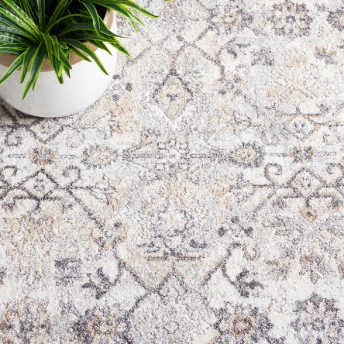 Safavieh Opal Grey / Beige OAL462 6 ft. 7 in. X 6 ft. 7 in. Square Rug