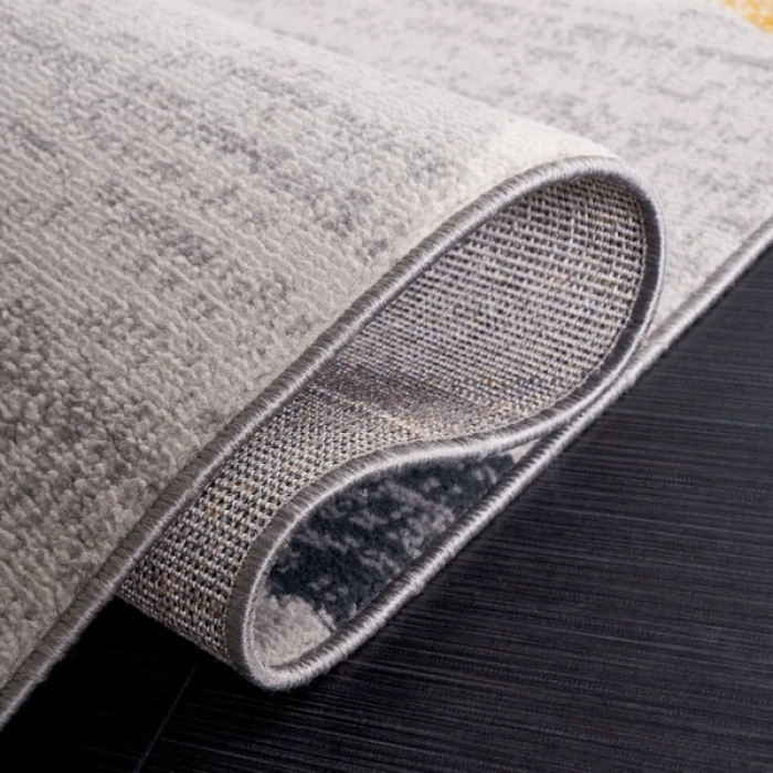 Safavieh Odyssey Grey / Gold Ivory ODY812 6 ft. 7 in. X 6 ft. 7 in. Square Rug