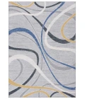 Safavieh Odyssey Grey / Blue Gold ODY812 9 ft. X 12 ft. Rectangle Rug