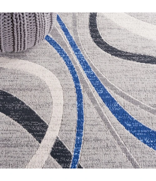 Safavieh Odyssey Grey / Blue Gold ODY812 9 ft. X 12 ft. Rectangle Rug