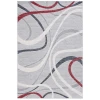 Safavieh Odyssey Grey / Red Ivory ODY812 9 ft. X 12 ft. Rectangle Rug