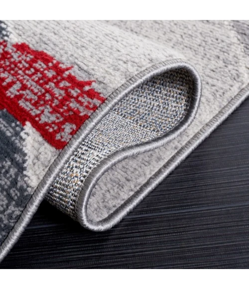Safavieh Odyssey Grey / Red Ivory ODY812 9 ft. X 12 ft. Rectangle Rug
