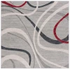 Safavieh Odyssey Grey / Red Ivory ODY812 6 ft. 7 in. X 6 ft. 7 in. Square Rug