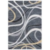 Safavieh Odyssey Black / Grey Gold ODY812 9 ft. X 12 ft. Rectangle Rug