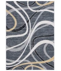 Safavieh Odyssey Black / Grey Gold ODY812 9 ft. X 12 ft. Rectangle Rug