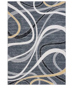 Safavieh Odyssey Black / Grey Gold ODY812 9 ft. X 12 ft. Rectangle Rug