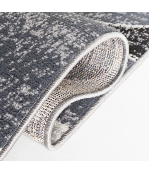 Safavieh Odyssey Black / Grey Gold ODY812 9 ft. X 12 ft. Rectangle Rug