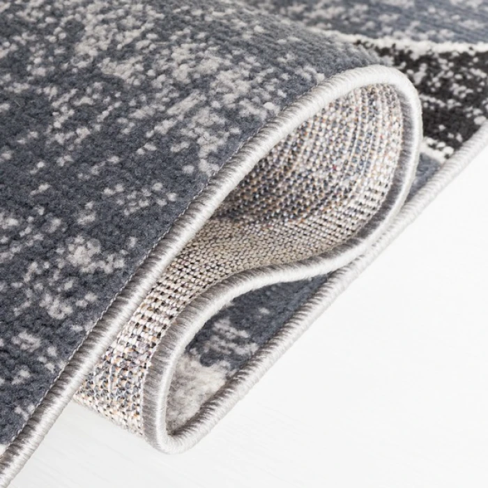 Safavieh Odyssey Black / Grey Gold ODY812 5 ft. 3 in. X 7 ft. 6 in. Rectangle Rug