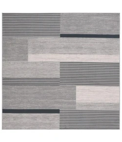 Safavieh Odyssey Grey / Black Ivory ODY816 6 ft. 7 in. X 6 ft. 7 in. Square Rug