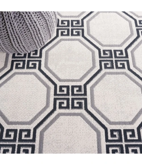 Safavieh Odyssey Ivory / Grey ODY818 4 ft. X 6 ft. Rectangle Rug