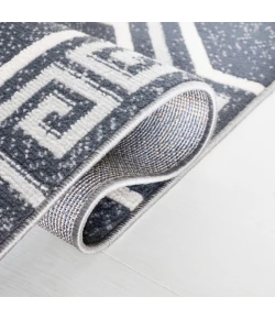 Safavieh Odyssey Black / Grey ODY818 6 ft. 7 in. X 6 ft. 7 in. Round Rug