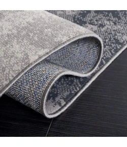 Safavieh Odyssey Grey / Gold Black ODY820 6 ft. 7 in. X 6 ft. 7 in. Round Rug