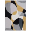 Safavieh Odyssey Grey / Gold Black ODY824 4 ft. X 6 ft. Rectangle Rug