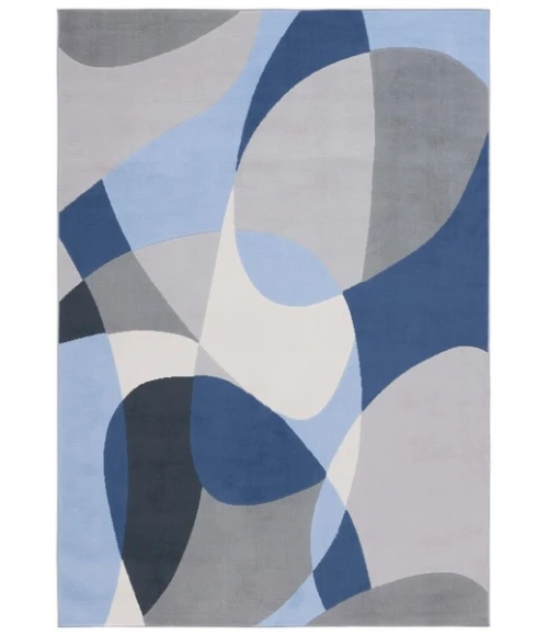 Safavieh Odyssey Grey / Blue Navy ODY824 4 ft. X 6 ft. Rectangle Rug