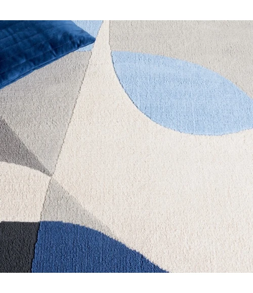 Safavieh Odyssey Grey / Blue Navy ODY824 4 ft. X 6 ft. Rectangle Rug