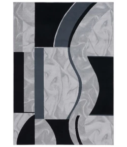 Safavieh Odyssey Ivory / Grey Black ODY826 5 ft. 3 in. X 7 ft. 6 in. Rectangle Rug