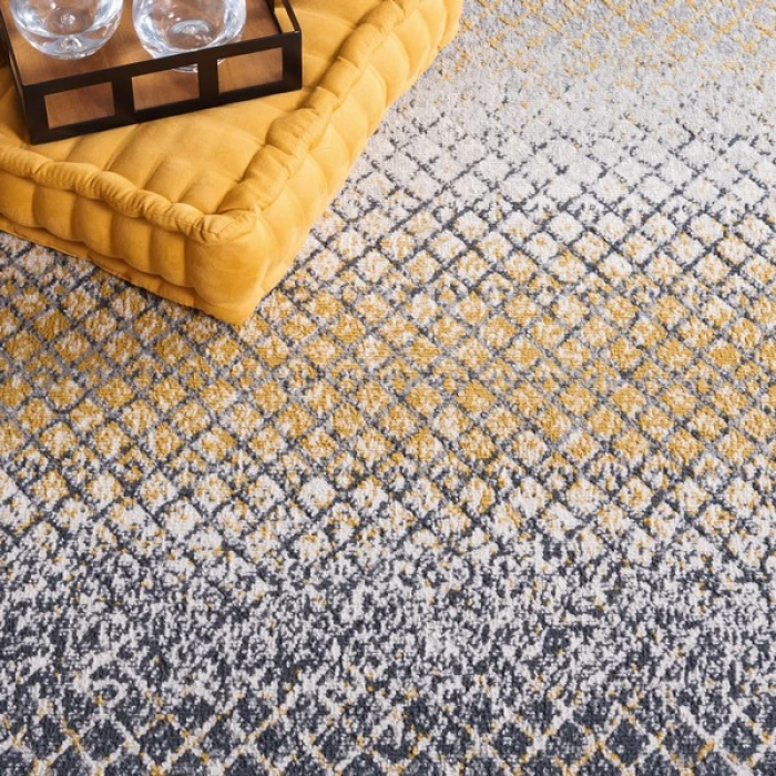 Safavieh Odyssey Gold / Grey ODY828 6 ft. 7 in. X 6 ft. 7 in. Square Rug
