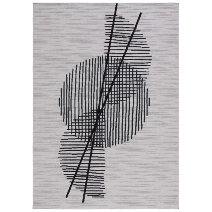Safavieh Odyssey Grey / Black ODY830 9 ft. X 12 ft. Rectangle Rug
