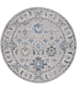 Safavieh Odyssey Grey / Blue ODY850 6 ft. 7 in. X 6 ft. 7 in. Round Rug