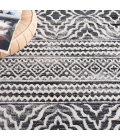 Safavieh Odyssey Black / Ivory ODY852 6 ft. 7 in. X 6 ft. 7 in. Square Rug