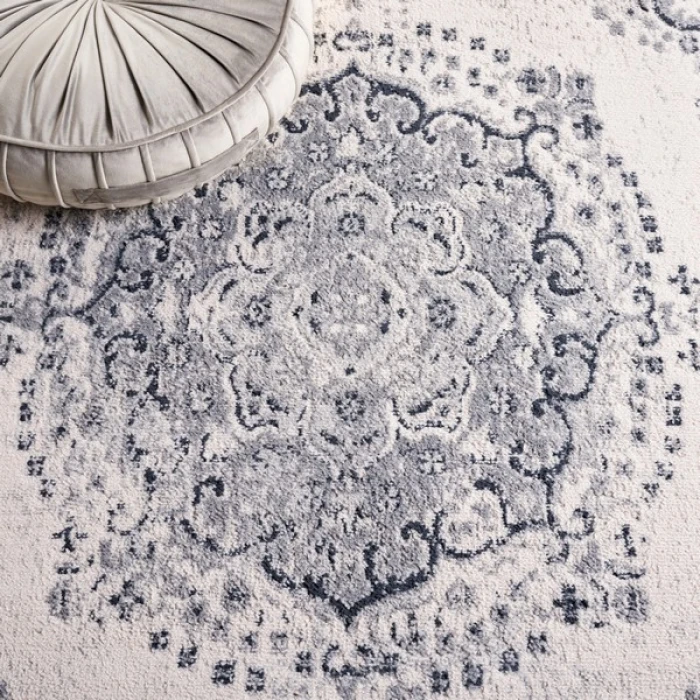 Safavieh Odyssey Grey / Ivory ODY856 6 ft. 7 in. X 6 ft. 7 in. Square Rug