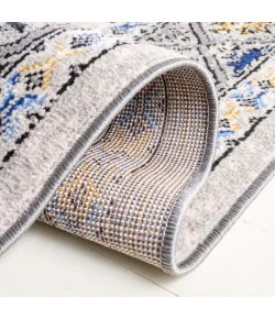 Safavieh Odyssey Grey / Blue Gold ODY858 6 ft. 7 in. X 6 ft. 7 in. Round Rug