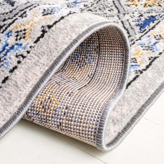 Safavieh Odyssey Grey / Blue Gold ODY858 6 ft. 7 in. X 6 ft. 7 in. Square Rug