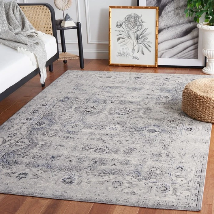 Safavieh Odyssey Light Grey / Grey ODY862 5 ft. 3 in. X 7 ft. 6 in. Rectangle Rug