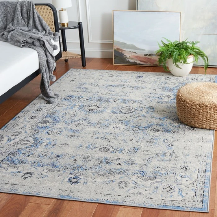 Safavieh Odyssey Grey / Light Blue ODY862 8 ft. X 10 ft. Rectangle Rug
