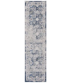 Safavieh Odyssey Grey / Navy ODY862 2 ft. 2 in. X 8 ft. Runner Rug