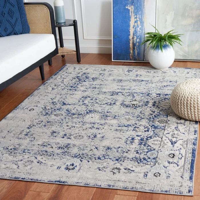 Safavieh Odyssey Grey / Navy ODY862 8 ft. X 10 ft. Rectangle Rug