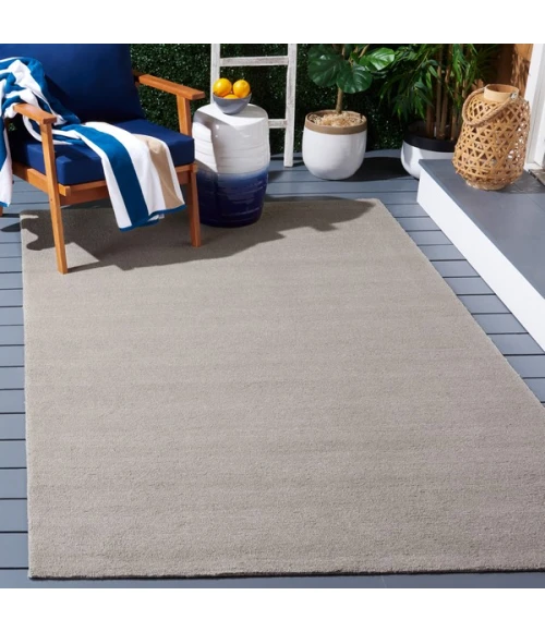 Safavieh Outdoor Micro-Loop Grey OMP101 6 ft. X 9 ft. Rectangle Rug