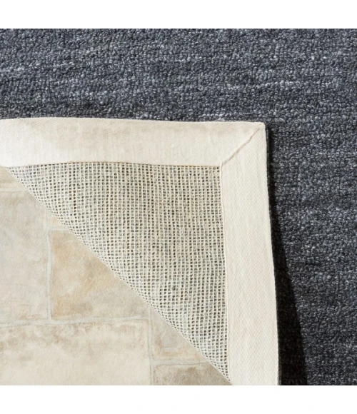 Safavieh Outdoor Micro-Loop Dark Grey OMP101 6 ft. X 6 ft. Round Rug