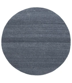 Safavieh Outdoor Micro-Loop Dark Grey OMP101 6 ft. X 6 ft. Round Rug