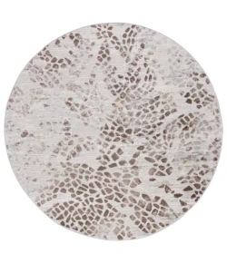 Safavieh Palma Beige / Brown PAM308 6 ft. 7 in. X 6 ft. 7 in. Round Rug