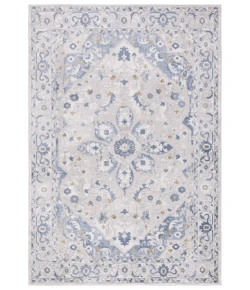 Safavieh Palma Light Grey / Blue PAM314 5 ft. 5 in. X 7 ft. 7 in. Rectangle Rug