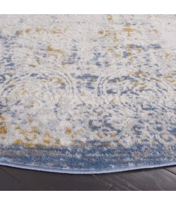 Safavieh Palma Beige / Blue PAM322 6 ft. 7 in. X 6 ft. 7 in. Round Rug