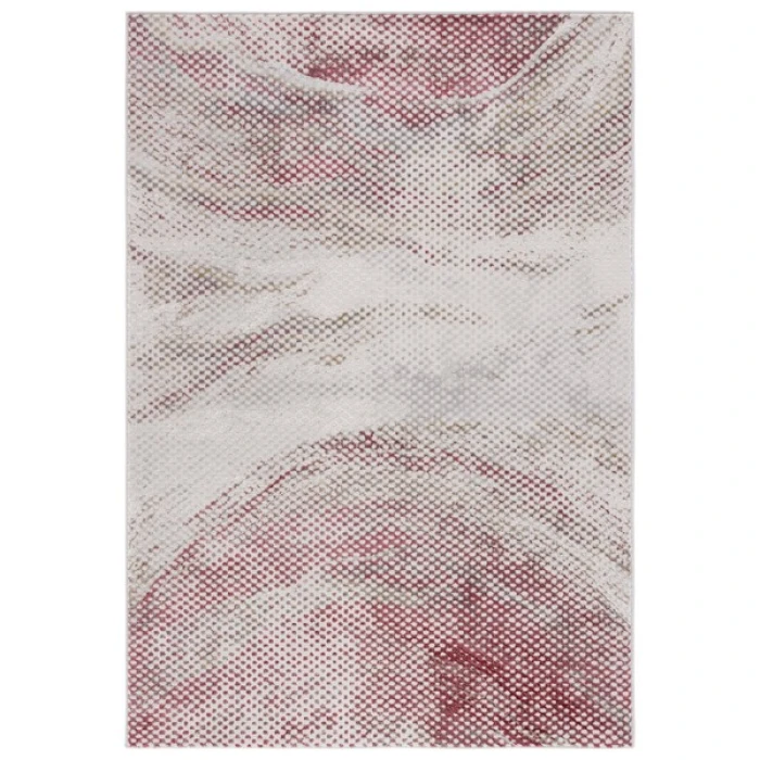 Safavieh Palma Light Grey / Red PAM324 6 ft. 7 in. X 6 ft. 7 in. Square Rug