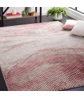 Safavieh Palma Light Grey / Red PAM324 6 ft. 7 in. X 6 ft. 7 in. Square Rug