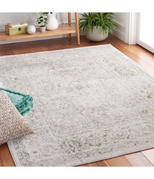 Safavieh Palma Beige / Green PAM326 6 ft. 7 in. X 6 ft. 7 in. Square Rug