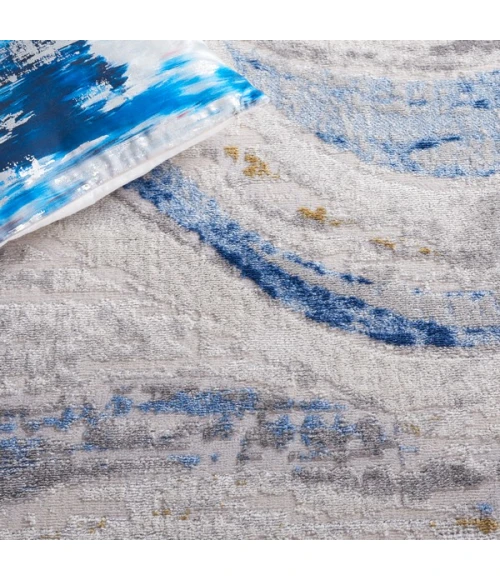 Safavieh Palma Beige / Light Blue PAM334 2 ft. 2 in. X 9 ft. Runner Rug