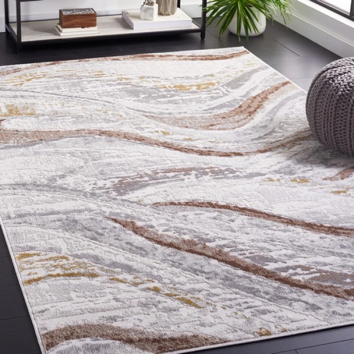 Safavieh Palma Beige / Brown PAM334 9 ft. X 12 ft. Rectangle Rug