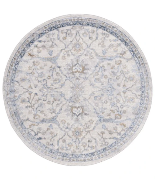 Safavieh Palma Beige / Light Blue PAM336 5 ft. 1 in. X 5 ft. 1 in. Round Rug