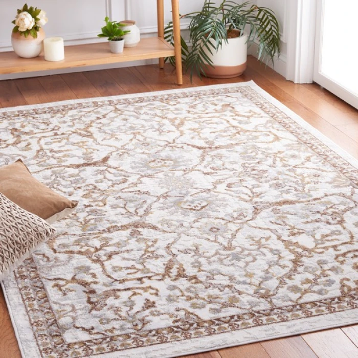 Safavieh Palma Beige / Brown PAM336 5 ft. 5 in. X 7 ft. 7 in. Rectangle Rug