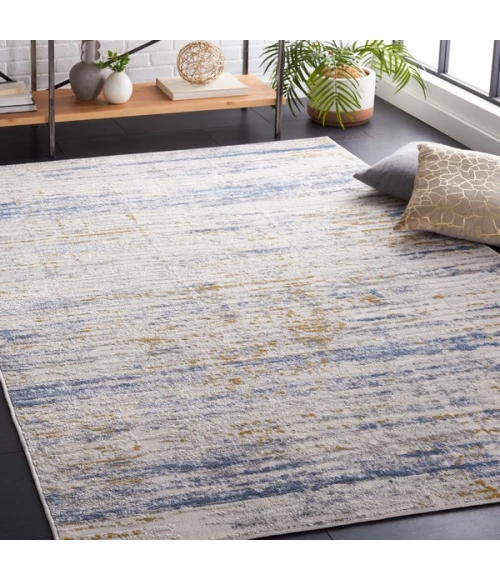 Safavieh Palma Beige / Light Blue PAM342 4 ft. 5 in. X 6 ft. 5 in. Rectangle Rug